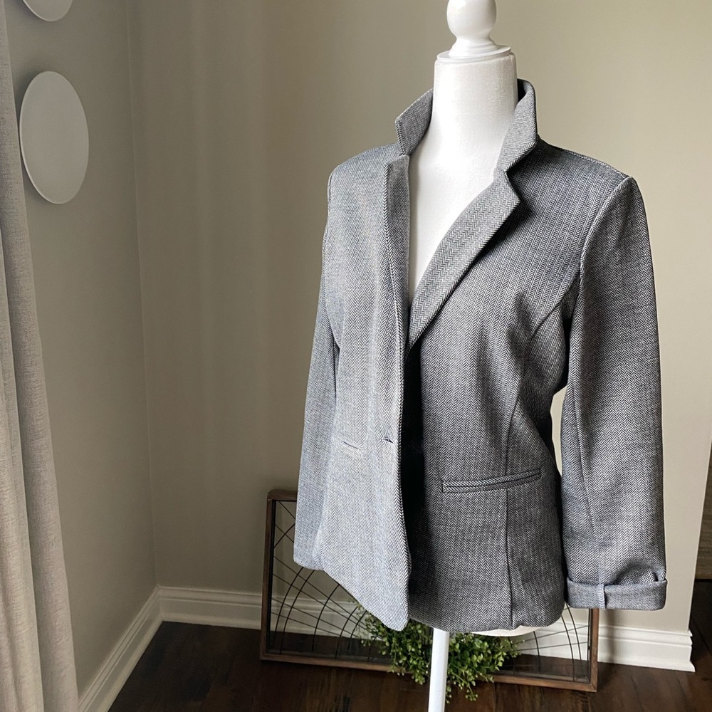 Tahari Charcoal Blazer